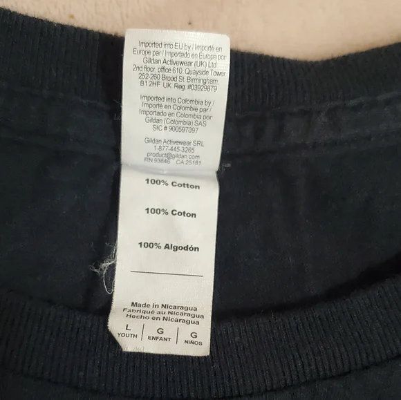 x2 Lot "School of Rock" Boys' Black T-Shirts Sz S & L, Like NEW & Very Good - Picture 9 of 9